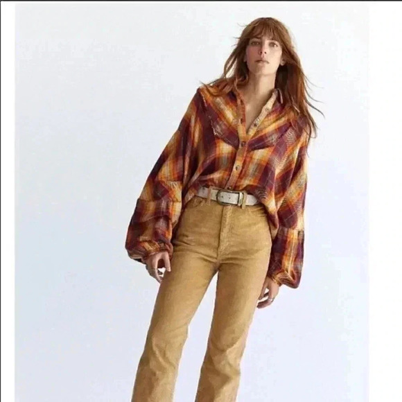 Free People Tops - Free People Kyoto Plaid Top